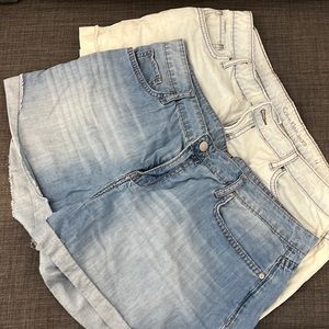 Two pairs of Calvin Klein Jean Shorts